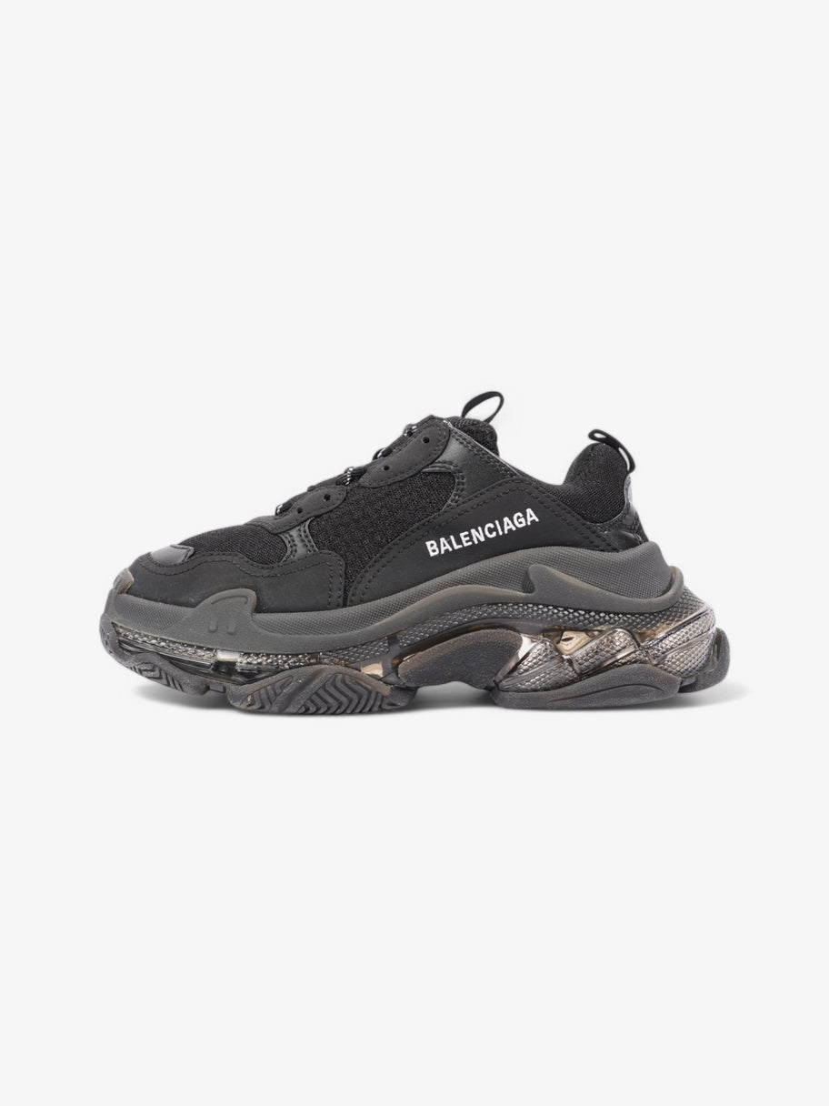 Balenciaga Triple S Clear Sole Black / White Mesh EU 37 UK 4 Image 5