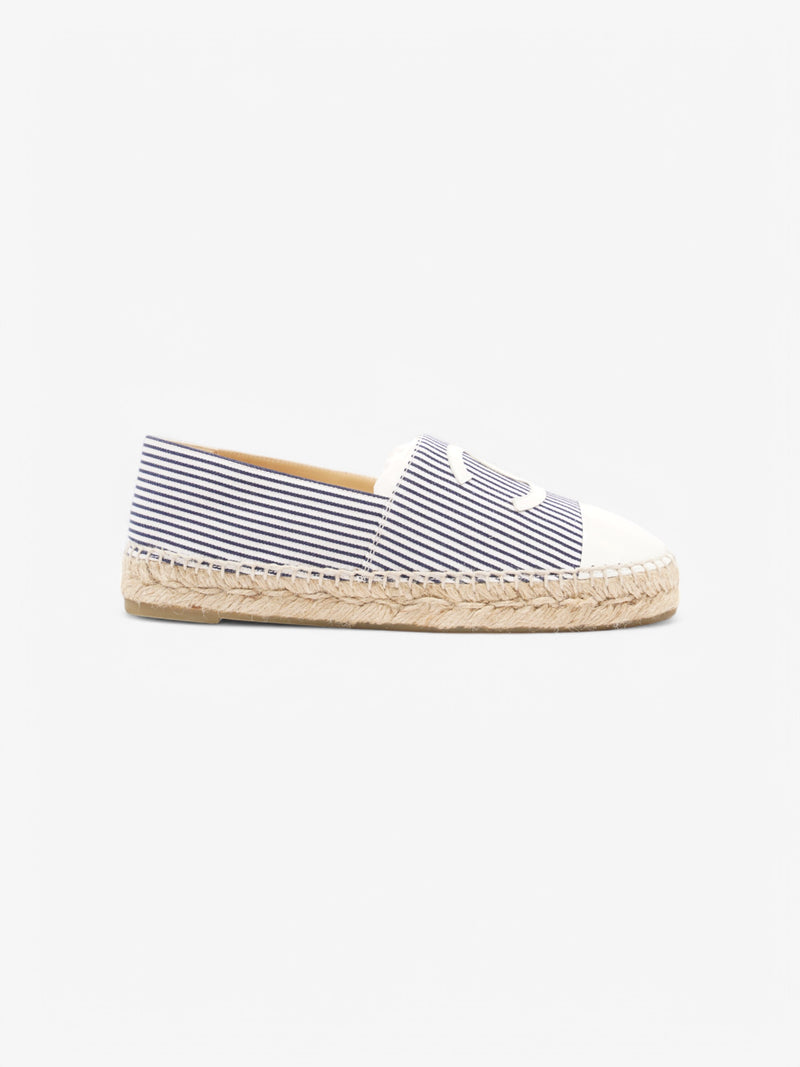  Chanel Chanel Espadrilles White / Black Cotton EU 37 UK 4