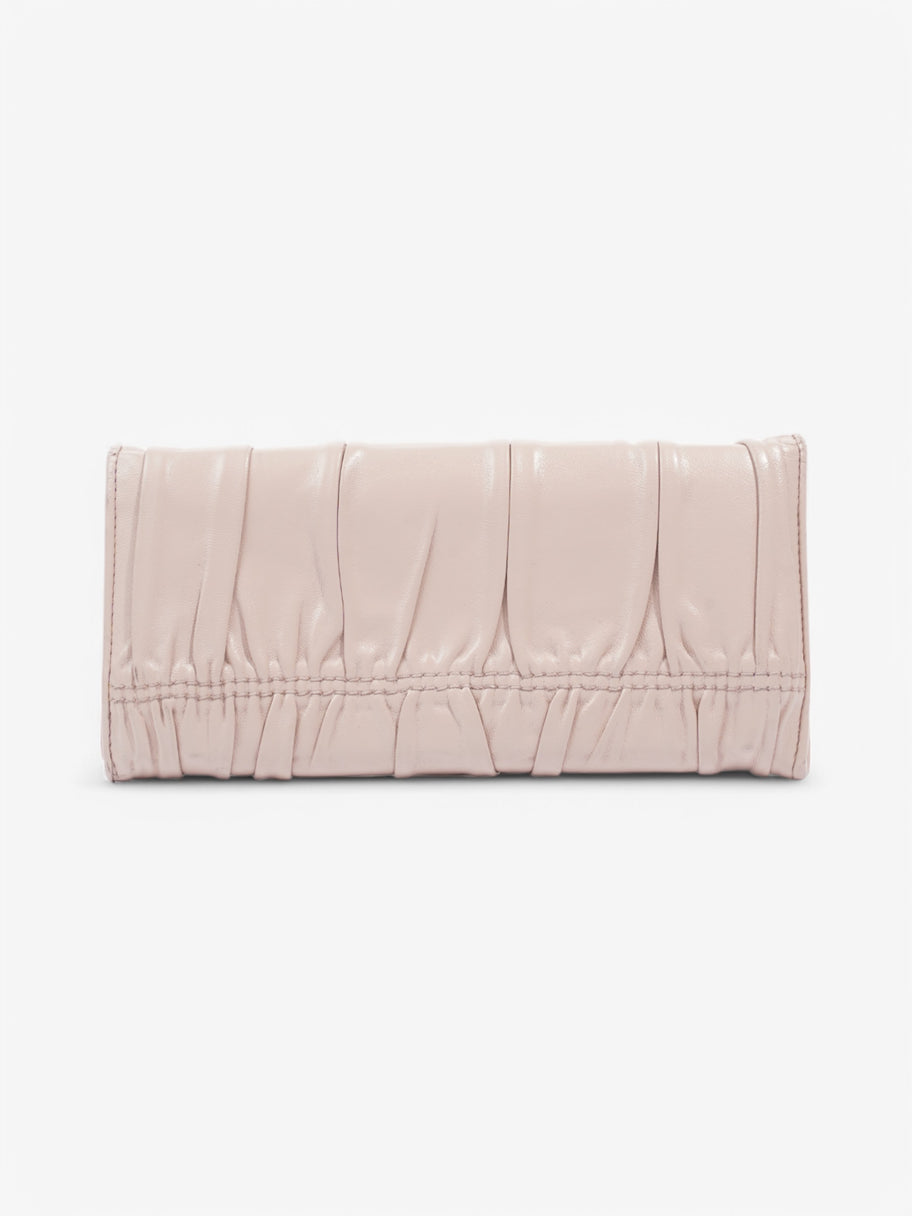 Prada Long Wallet Pink Leather Image 2