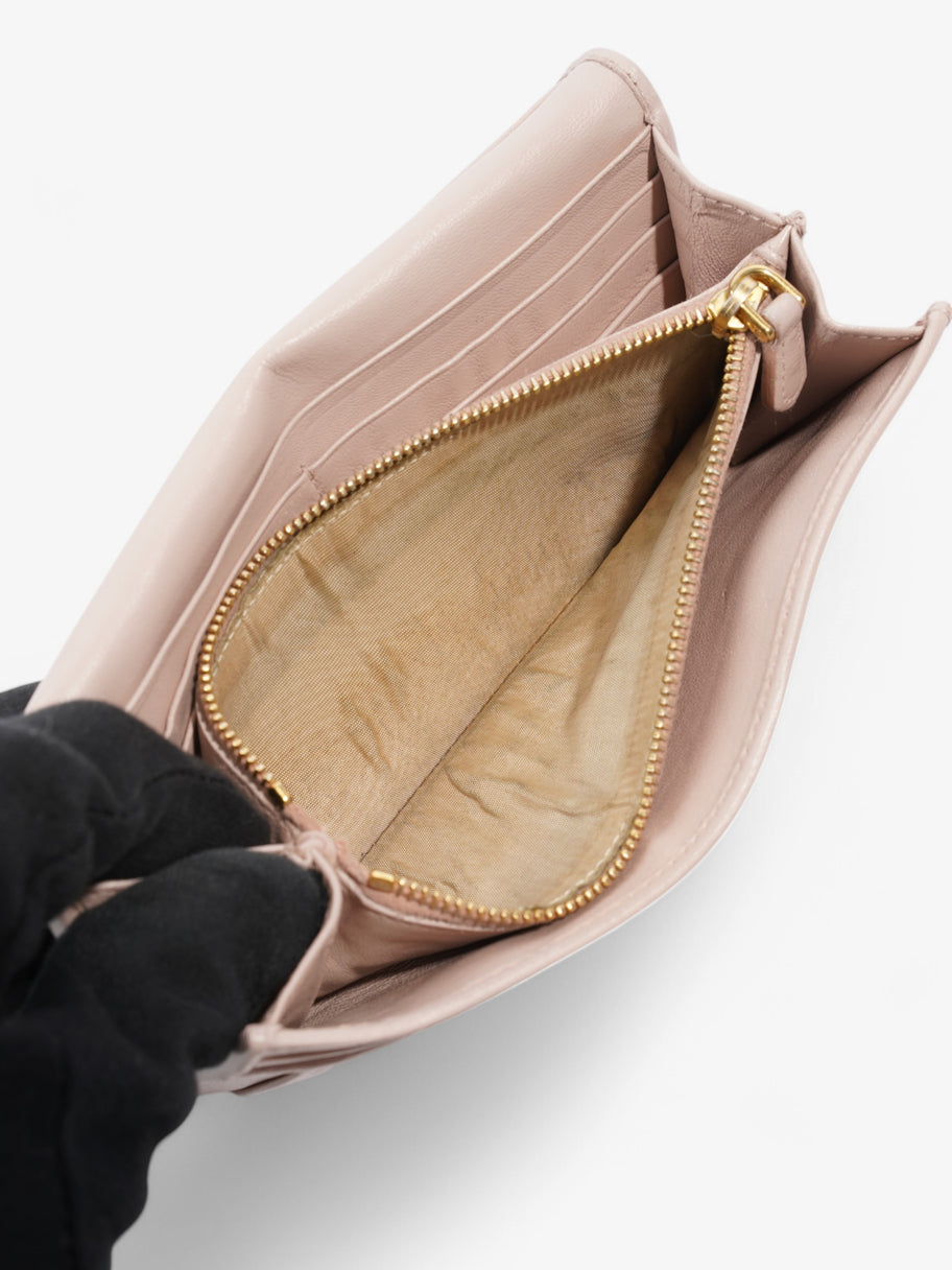 Prada Long Wallet Pink Leather Image 6