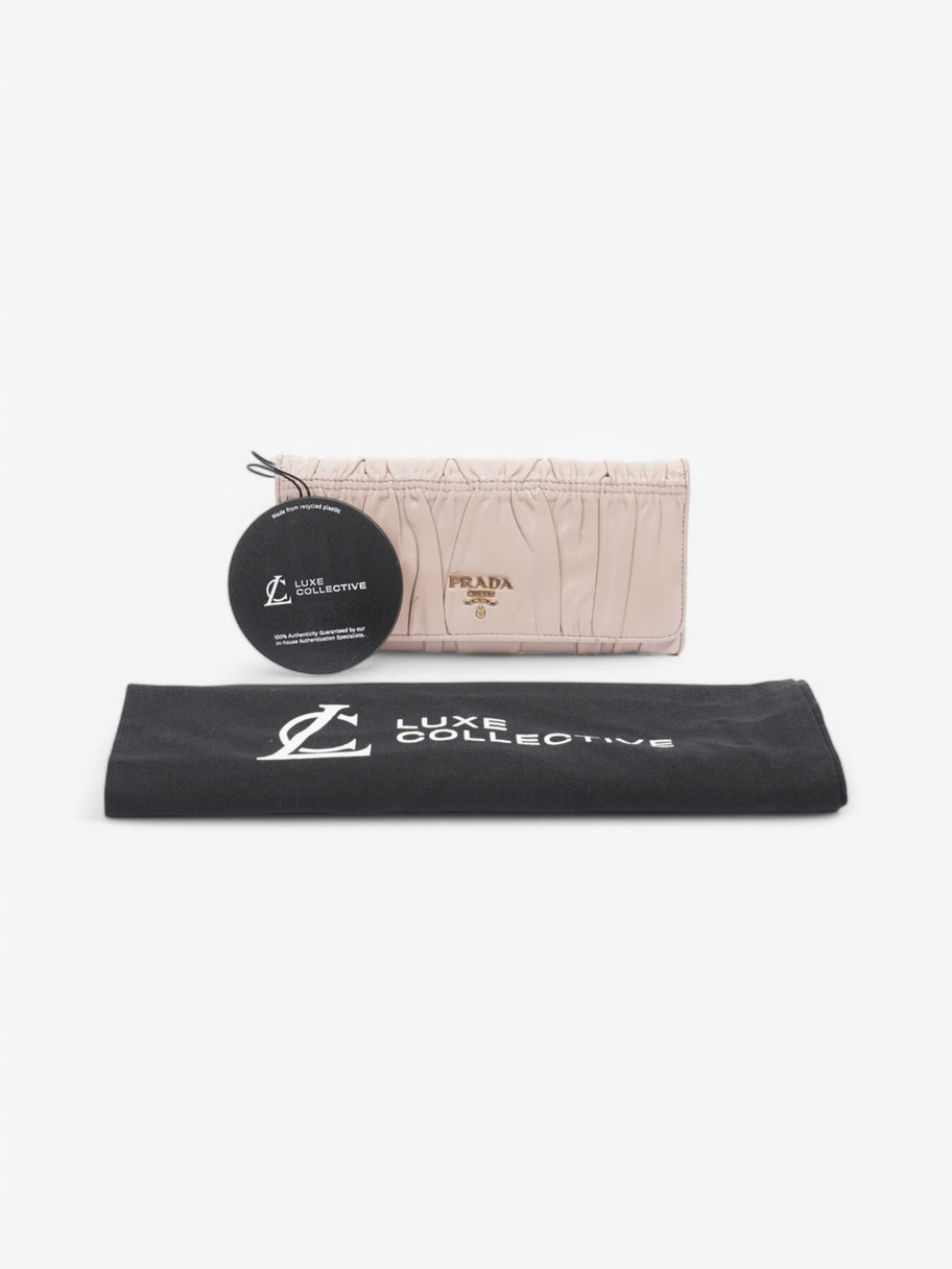 Prada Long Wallet Pink Leather Image 7