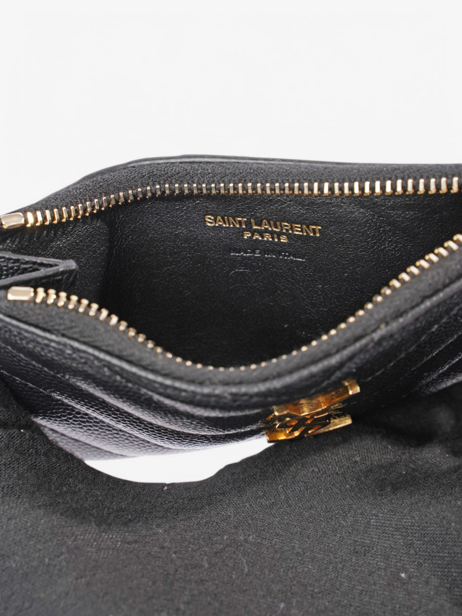 Saint Laurent Cassandra Card Holder Black Leather Image 4
