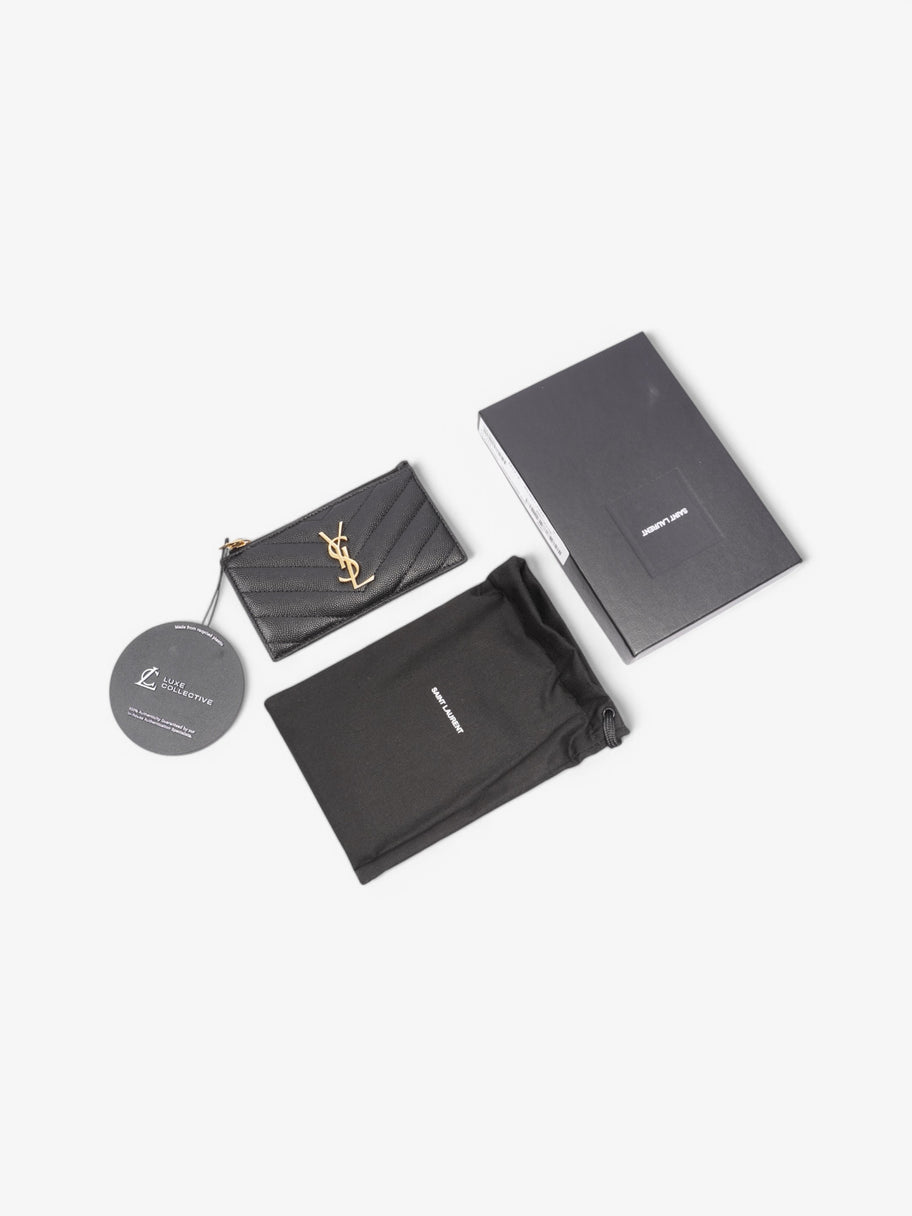 Saint Laurent Cassandra Card Holder Black Leather Image 6