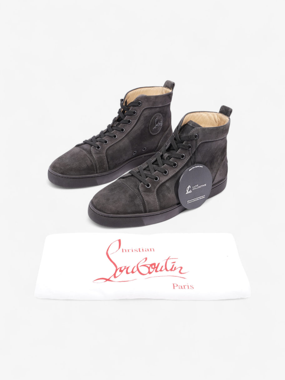 Christian Louboutin Louis Junior High Top Grey Suede EU 42 UK 8 Image 10