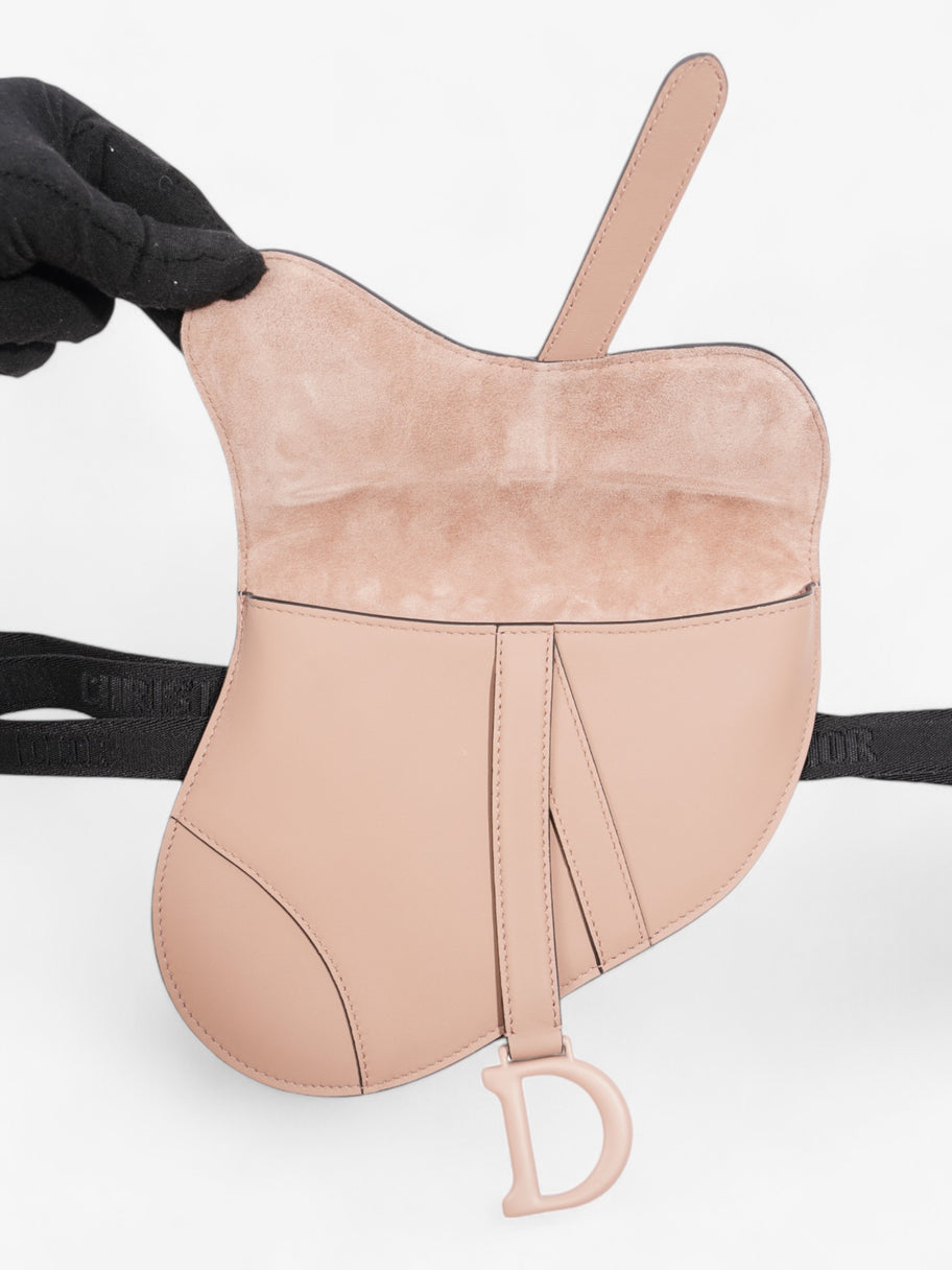 Christian Dior Saddle Pouch Pink Nude Calfskin Leather Image 6