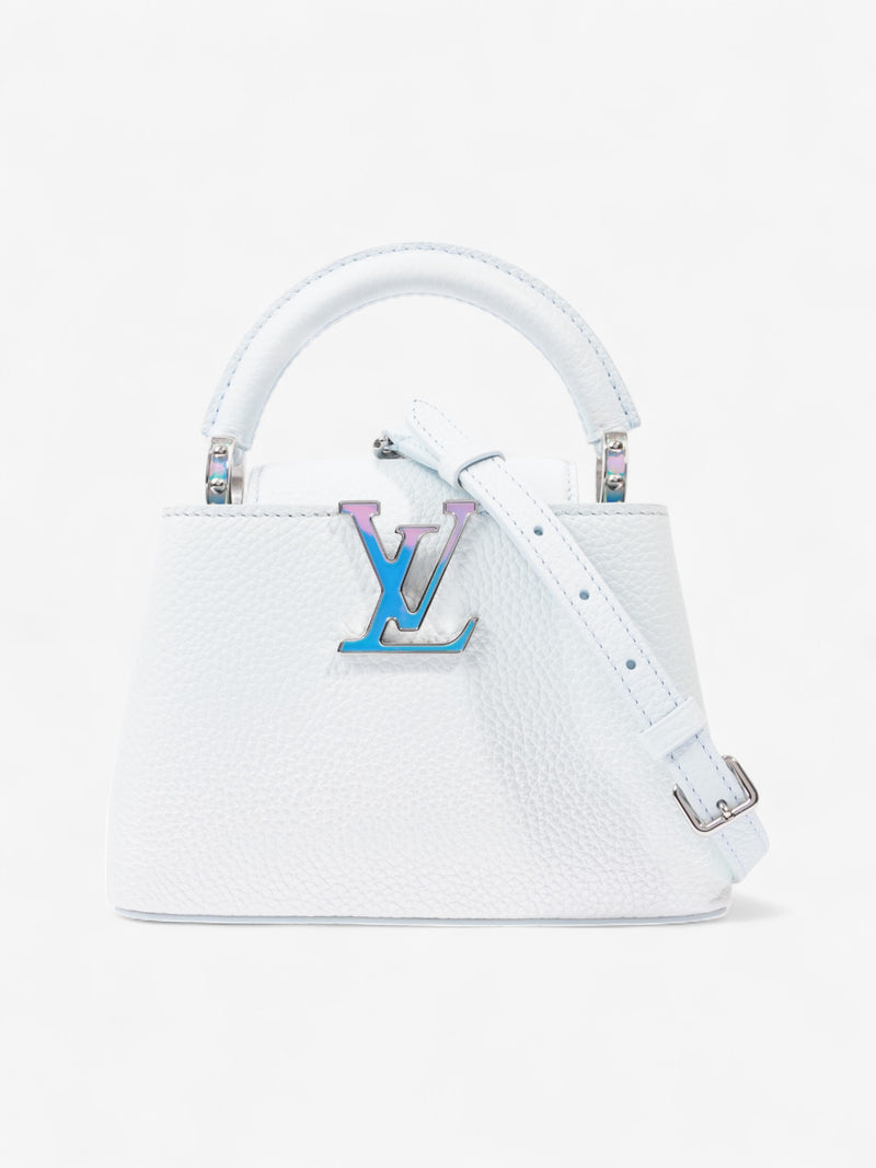  Louis Vuitton Capucines Baby Blue Taurillon Leather Mini