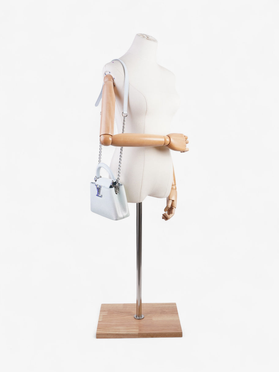 Louis Vuitton Capucines Baby Blue Taurillon Leather Mini Image 2