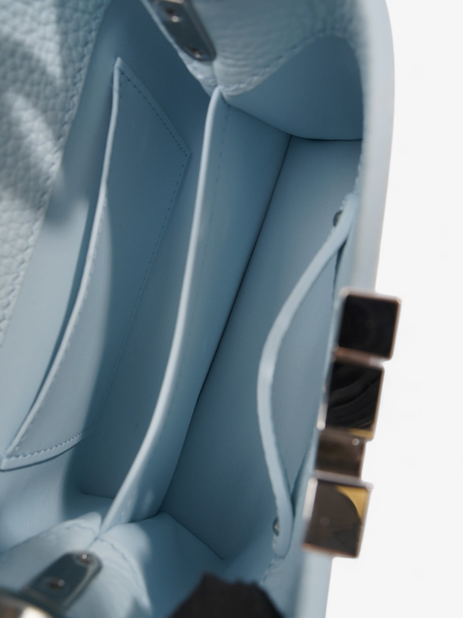 Louis Vuitton Capucines Baby Blue Taurillon Leather Mini Image 8