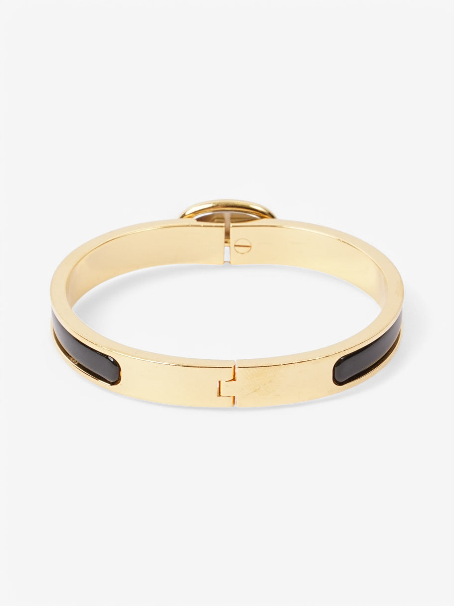 Hermes Mini Clic Chaine d'Ancre bracelet Black / Gold Gold Plated PM Image 4