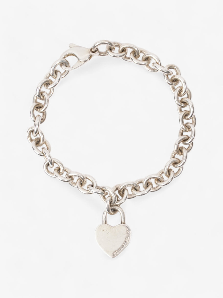 Tiffany and Co Heart Padlock Bracelet Silver Silver Sterling Image 1
