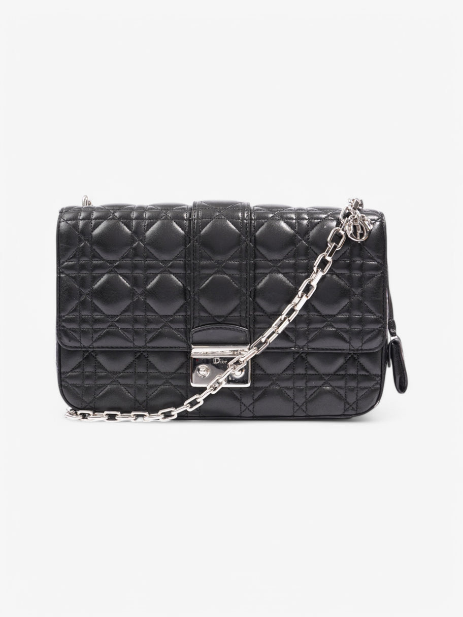 Christian Dior Miss Dior Cannage Flap Bag Black Leather Image 1