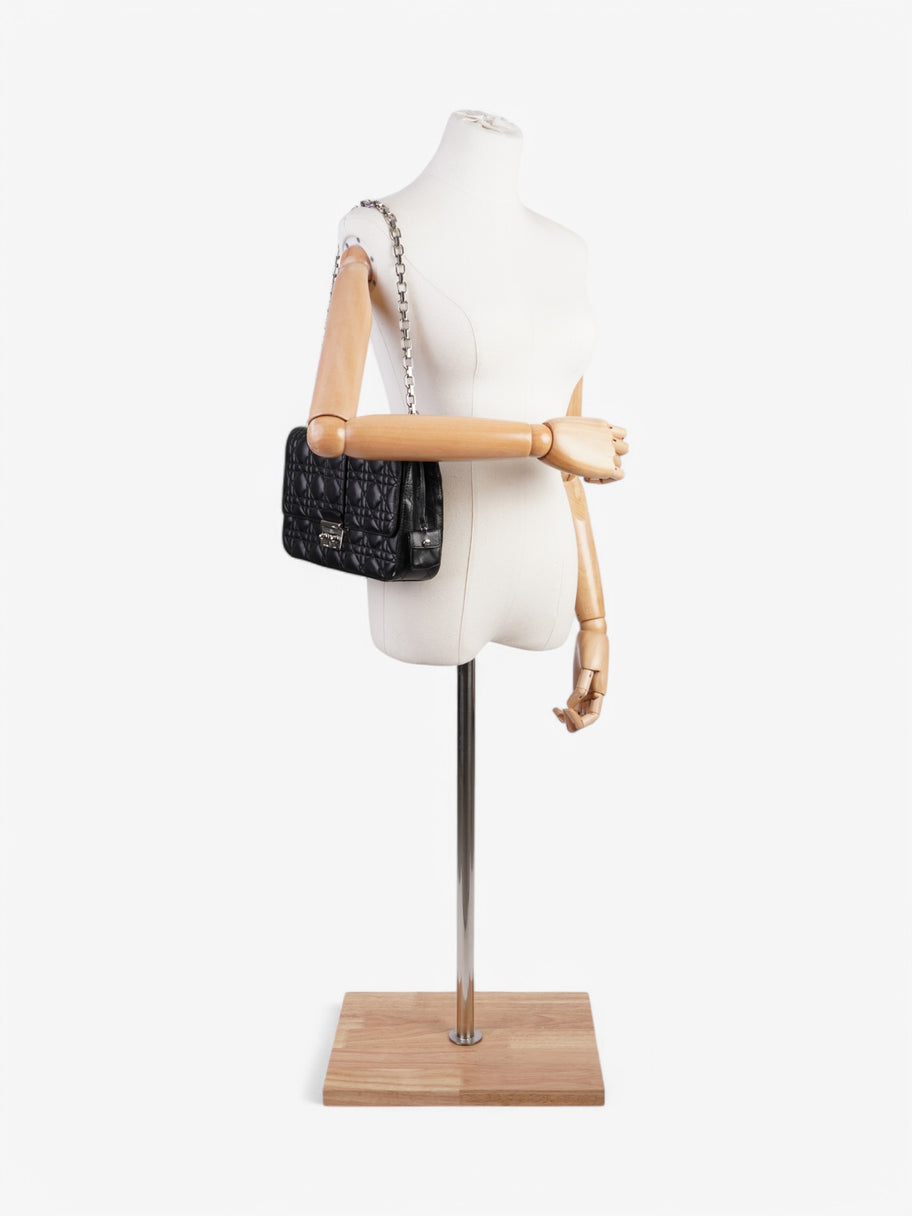 Christian Dior Miss Dior Cannage Flap Bag Black Leather Image 2