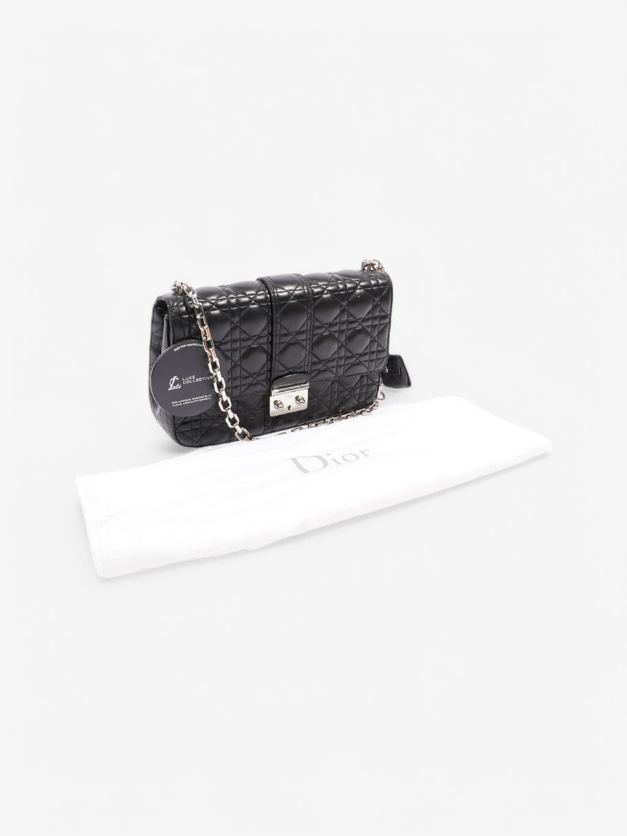 Christian Dior Miss Dior Cannage Flap Bag Black Leather Image 9
