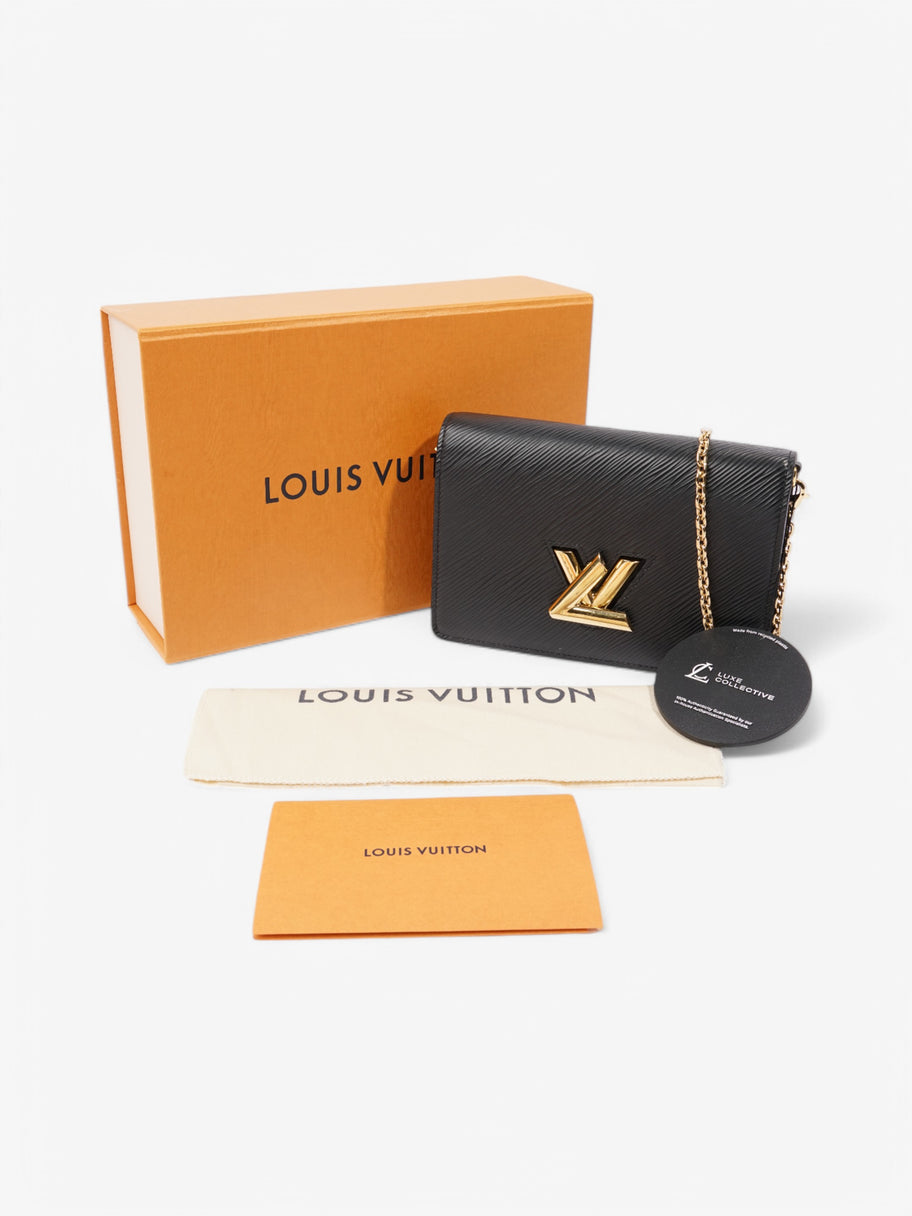 Louis Vuitton Twist Chain Bag Black Epi Leather PM Image 10