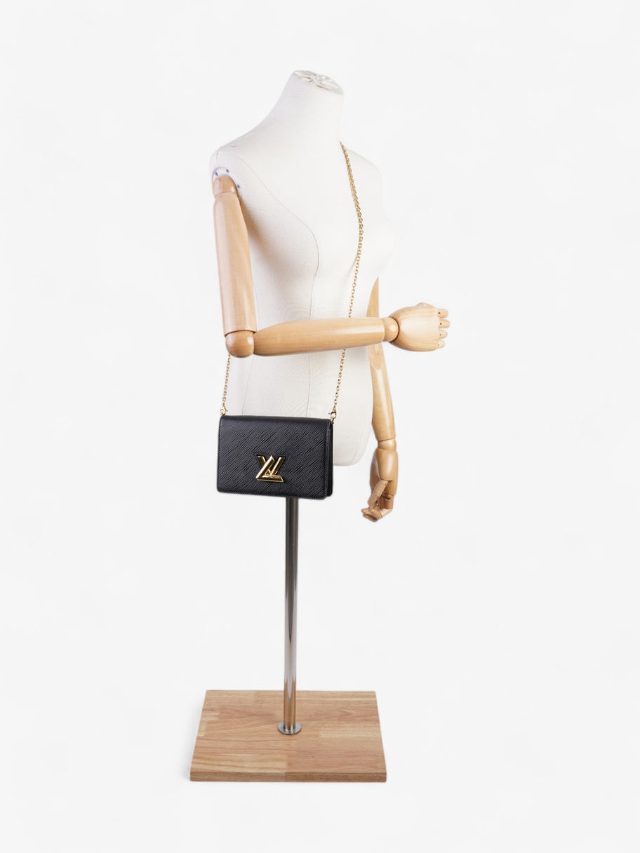 Louis Vuitton Twist Chain Bag Black Epi Leather PM Image 2