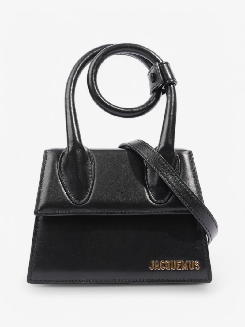  Jacquemus Le Chiquito Noeud Black Leather Moyen