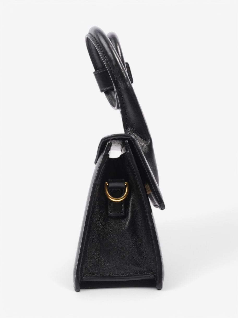 Jacquemus Le Chiquito Noeud Black Leather Moyen Image 5