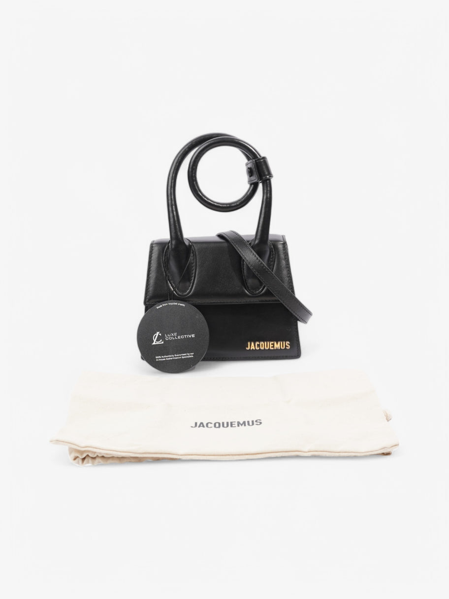 Jacquemus Le Chiquito Noeud Black Leather Moyen Image 8