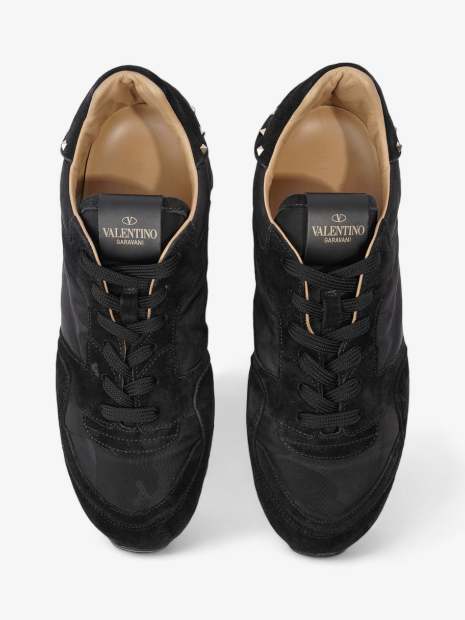 Valentino Rockstud Sneakers Black Suede EU 42 UK 8 Image 8