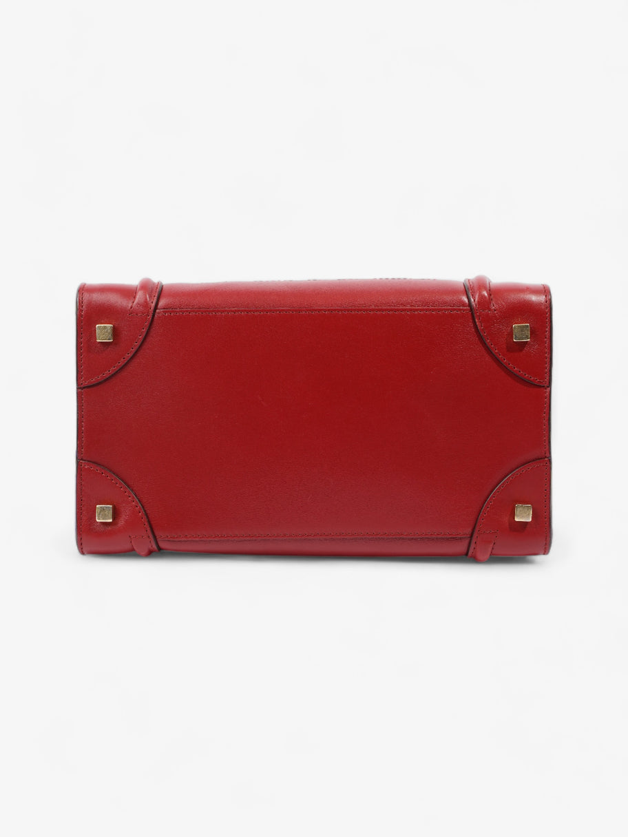 Celine Phantom Luggage Tote Red Leather Medium Image 6