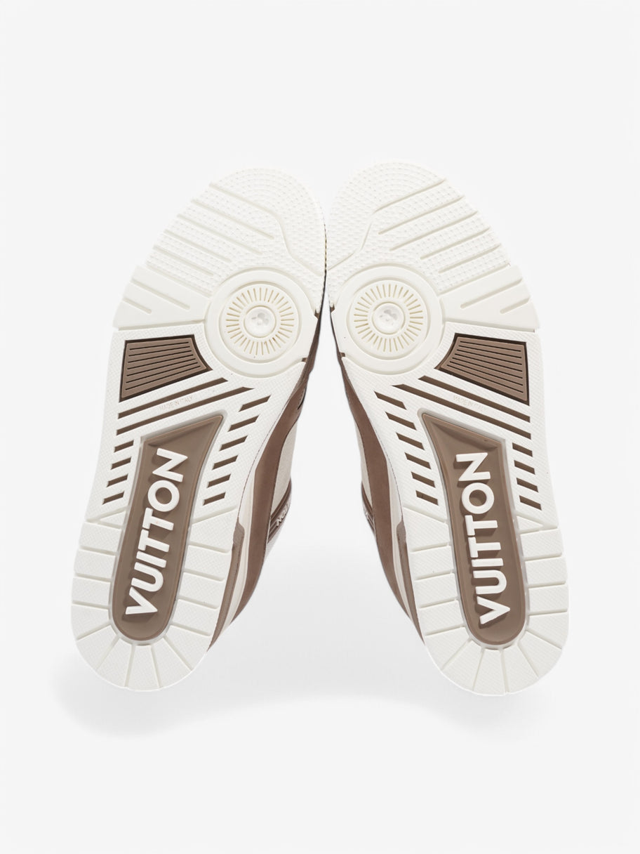 Louis Vuitton LV Trainer Sneakers White  / Brown Leather EU 41 UK 7 Image 8