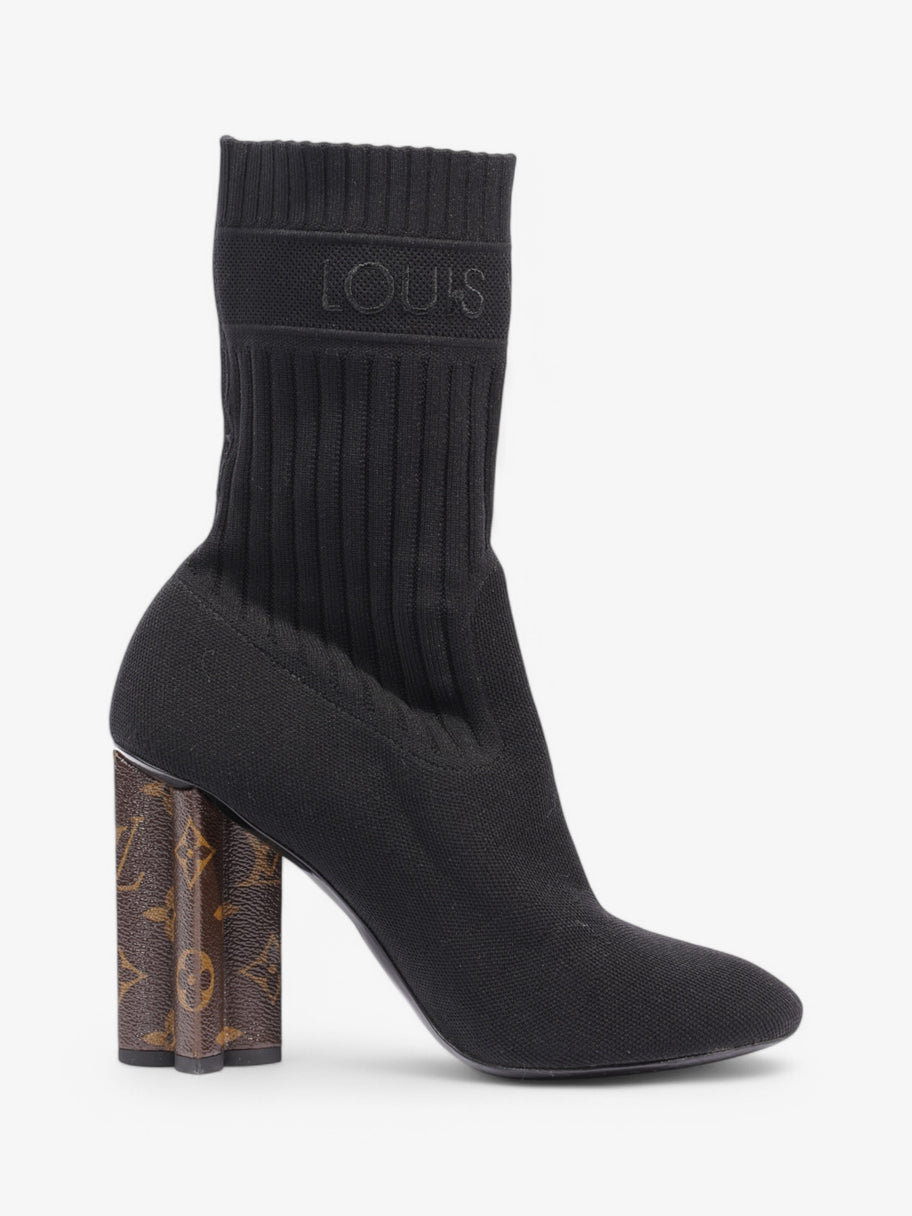 Louis Vuitton Silhouette Ankle Boots 90 Black / Monogram Cotton EU 39 UK 6 Image 4