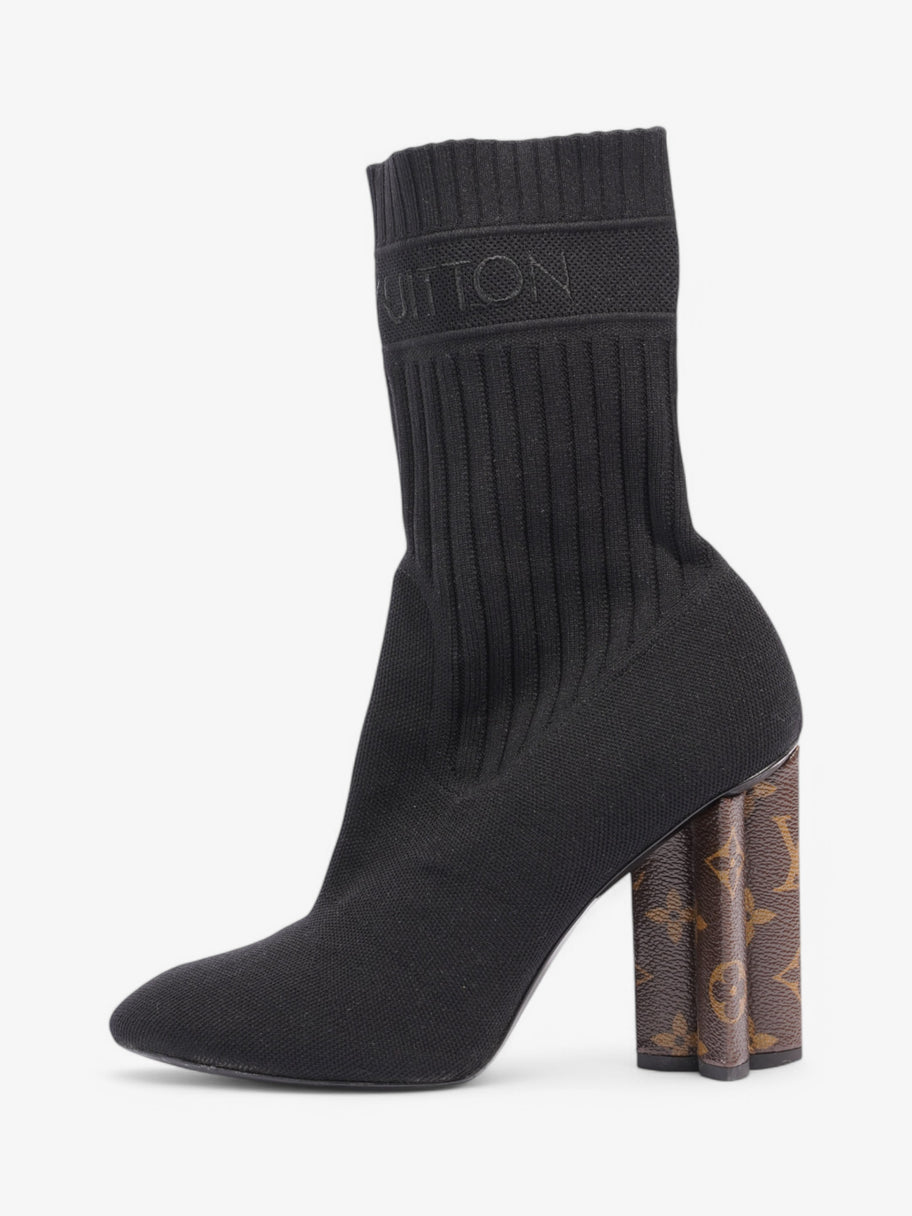 Louis Vuitton Silhouette Ankle Boots 90 Black / Monogram Cotton EU 39 UK 6 Image 5