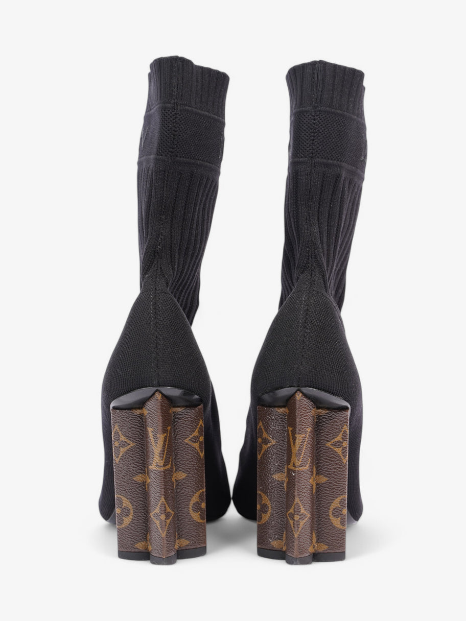 Louis Vuitton Silhouette Ankle Boots 90 Black / Monogram Cotton EU 39 UK 6 Image 6