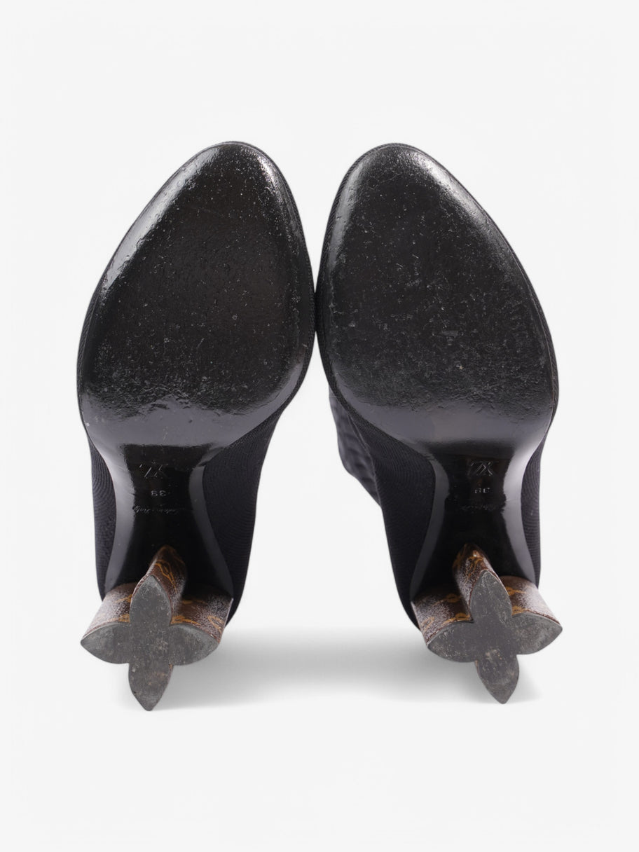 Louis Vuitton Silhouette Ankle Boots 90 Black / Monogram Cotton EU 39 UK 6 Image 7