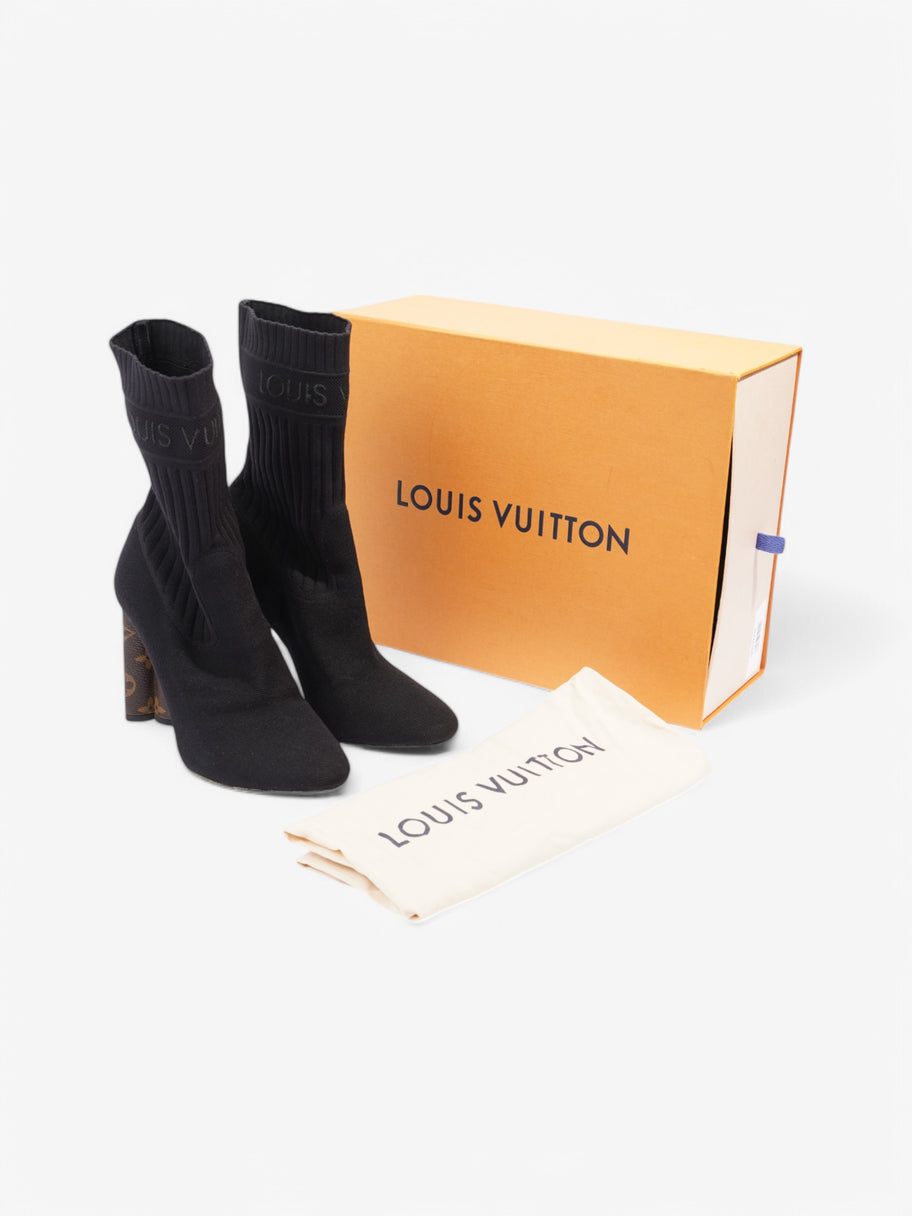 Louis Vuitton Silhouette Ankle Boots 90 Black / Monogram Cotton EU 39 UK 6 Image 9