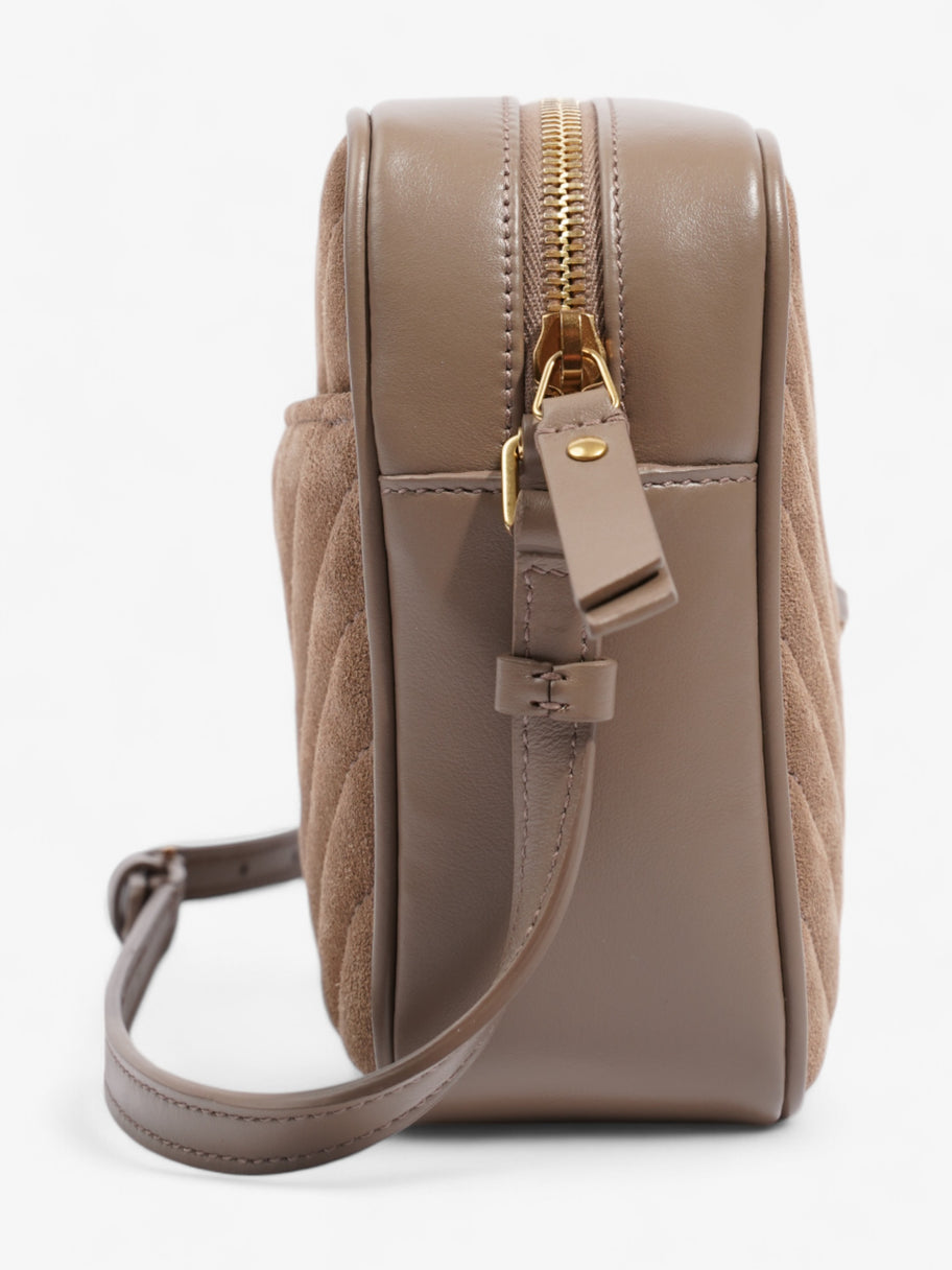 Saint Laurent Lou Camera Bag Taupe Suede Image 5