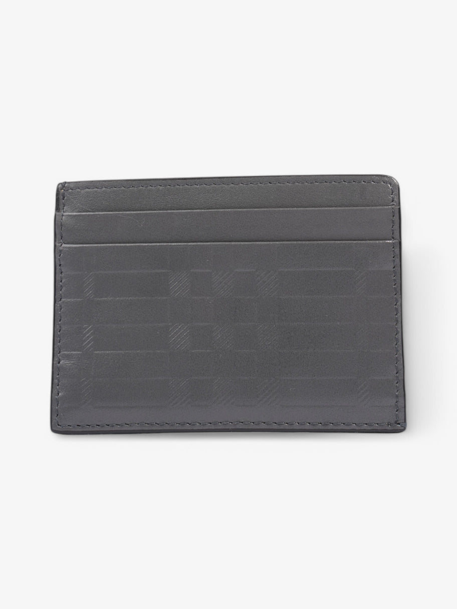 Burberry Embossed Card holder Grey Embossed Leather Image 1