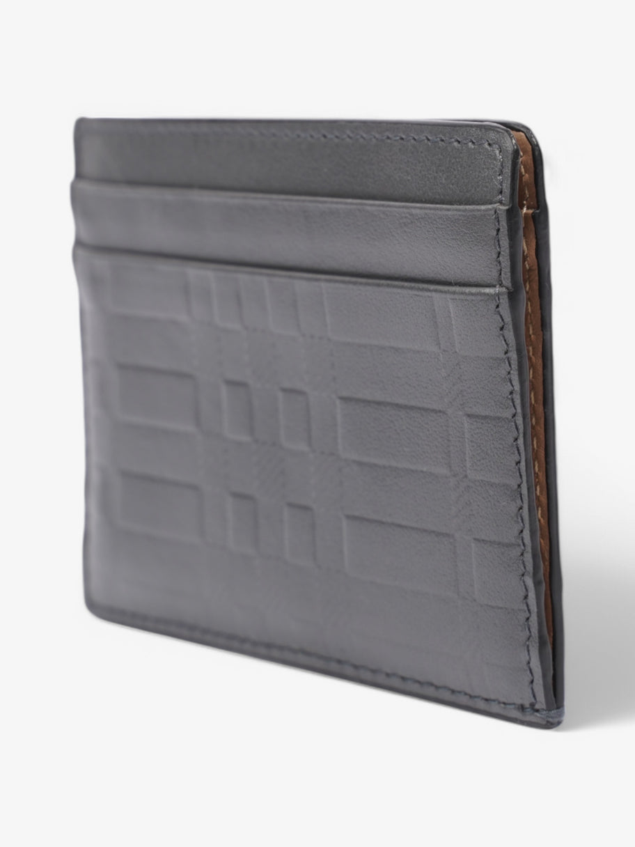 Burberry Embossed Card holder Grey Embossed Leather Image 4