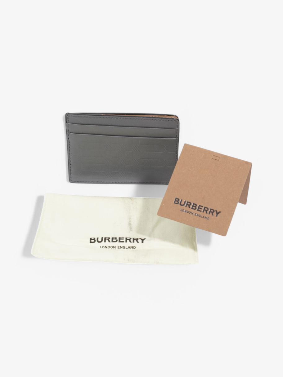 Burberry Embossed Card holder Grey Embossed Leather Image 7
