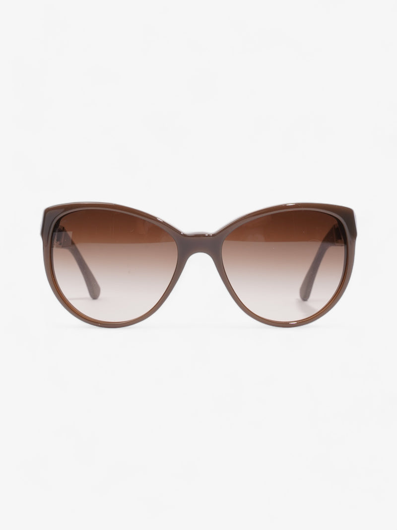  Chanel Chain Sunglasses Dusty Pink / Brown Acetate 135mm