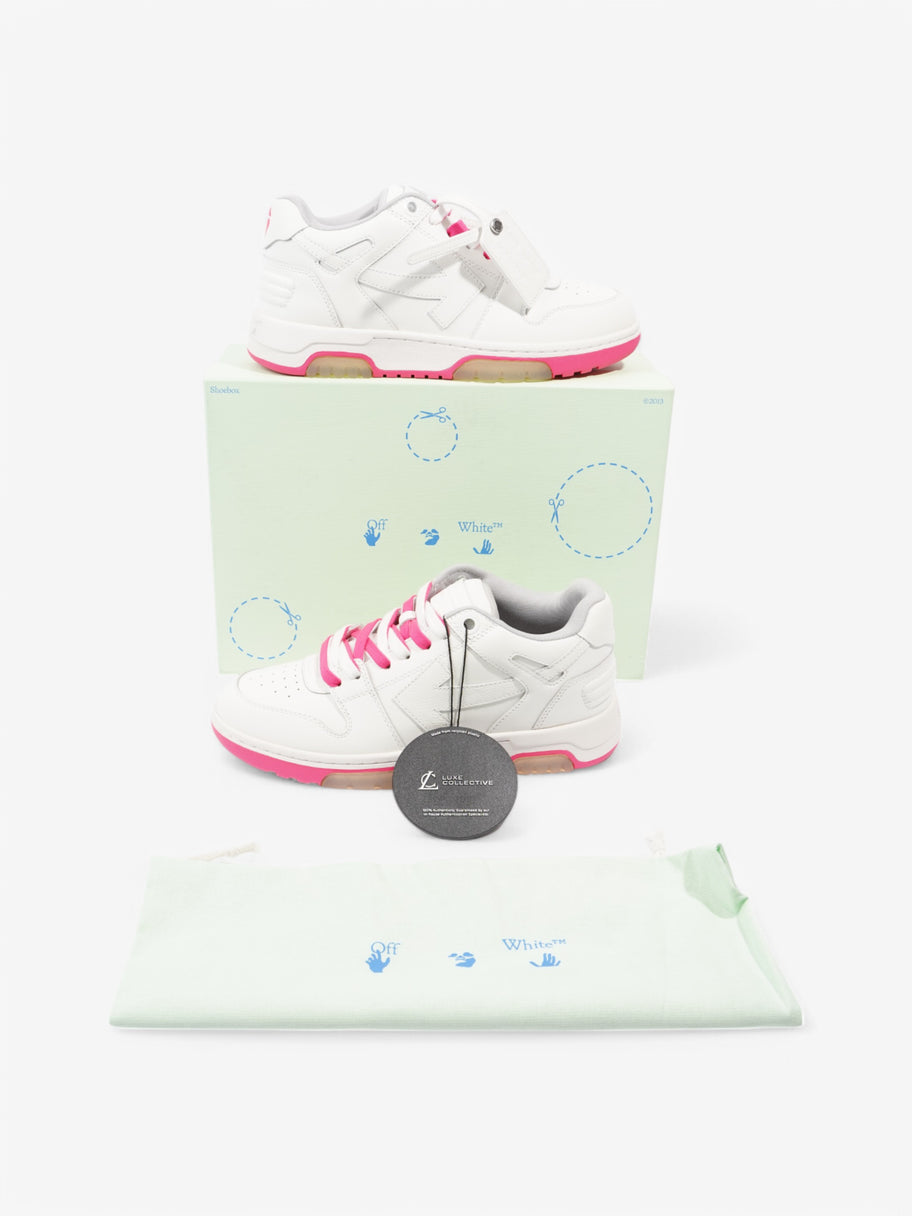 Off White Out Of Office Sneakers White  / Pink Leather EU 39 UK 6 Image 10