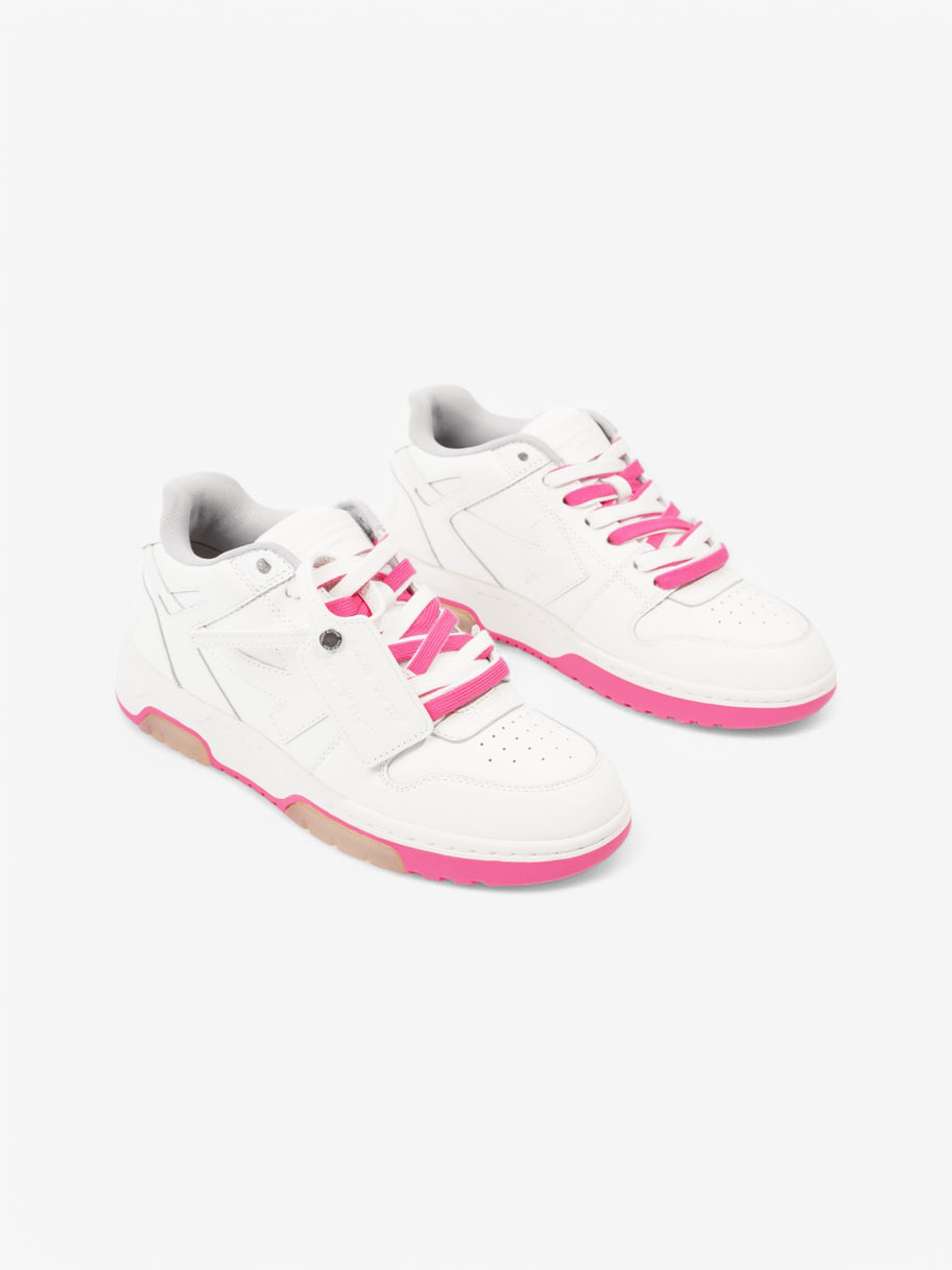 Off White Out Of Office Sneakers White  / Pink Leather EU 39 UK 6 Image 2