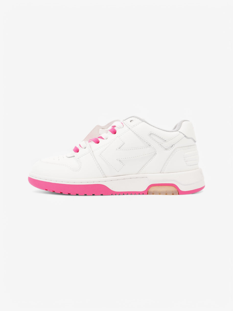 Off White Out Of Office Sneakers White  / Pink Leather EU 39 UK 6 Image 3