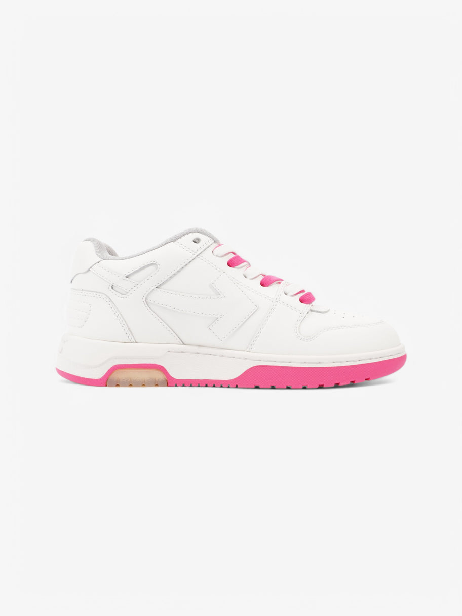 Off White Out Of Office Sneakers White  / Pink Leather EU 39 UK 6 Image 4