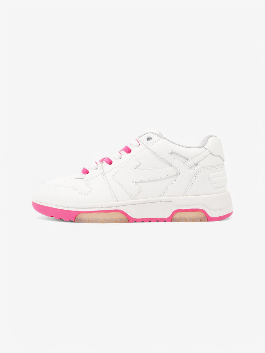 Off White Out Of Office Sneakers White  / Pink Leather EU 39 UK 6 Image 5