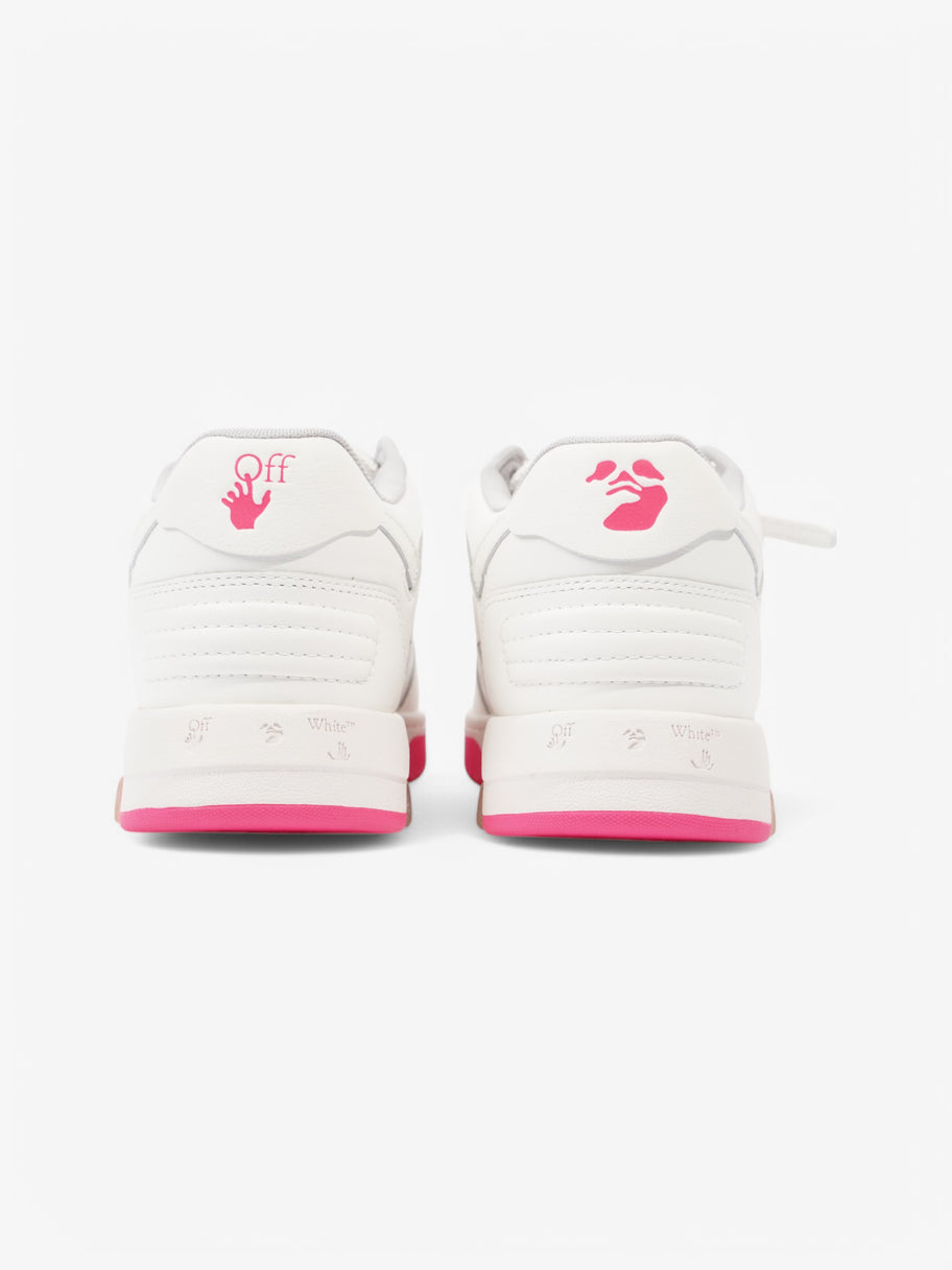 Off White Out Of Office Sneakers White  / Pink Leather EU 39 UK 6 Image 6