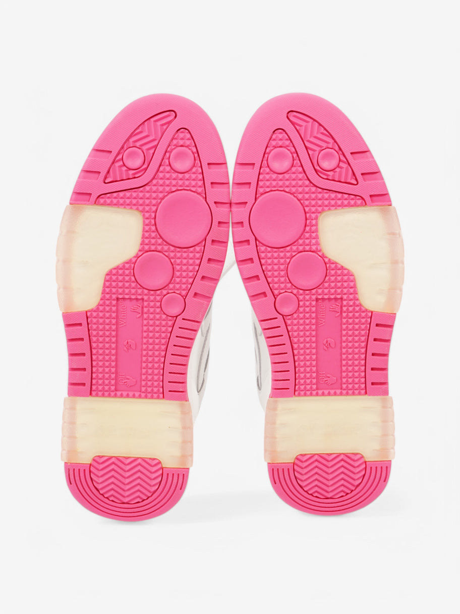 Off White Out Of Office Sneakers White  / Pink Leather EU 39 UK 6 Image 7