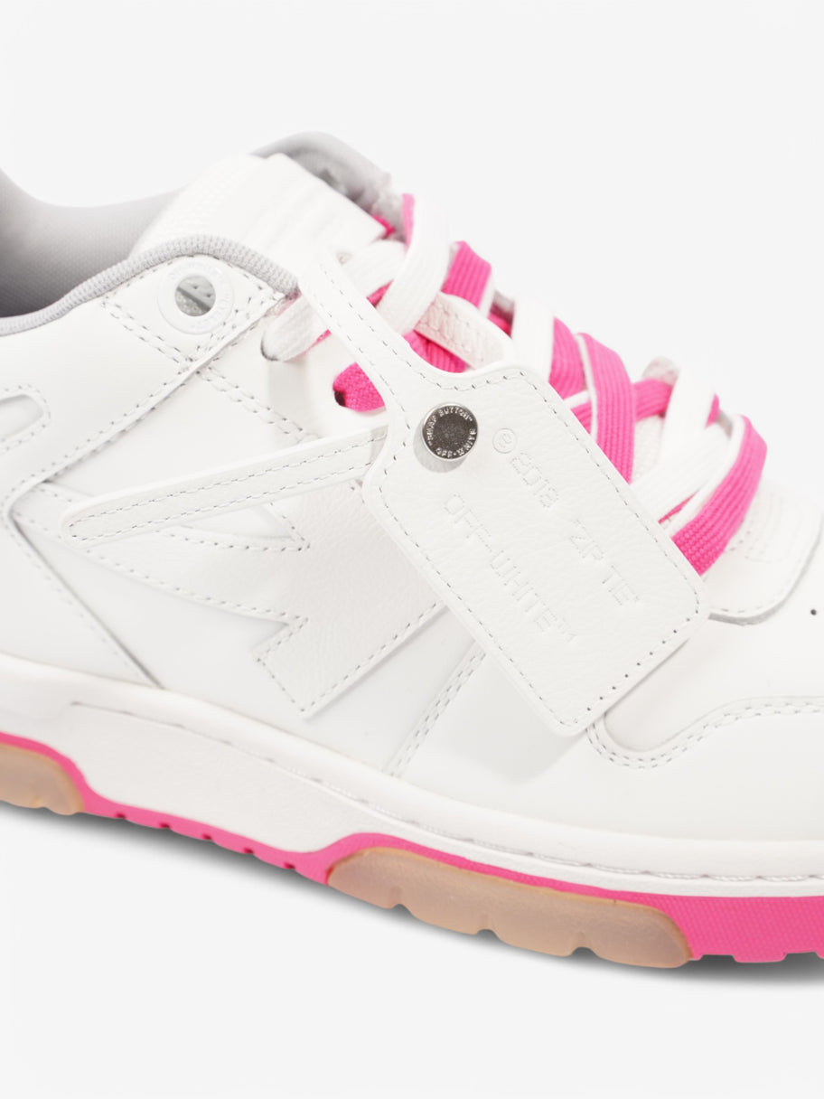 Off White Out Of Office Sneakers White  / Pink Leather EU 39 UK 6 Image 9