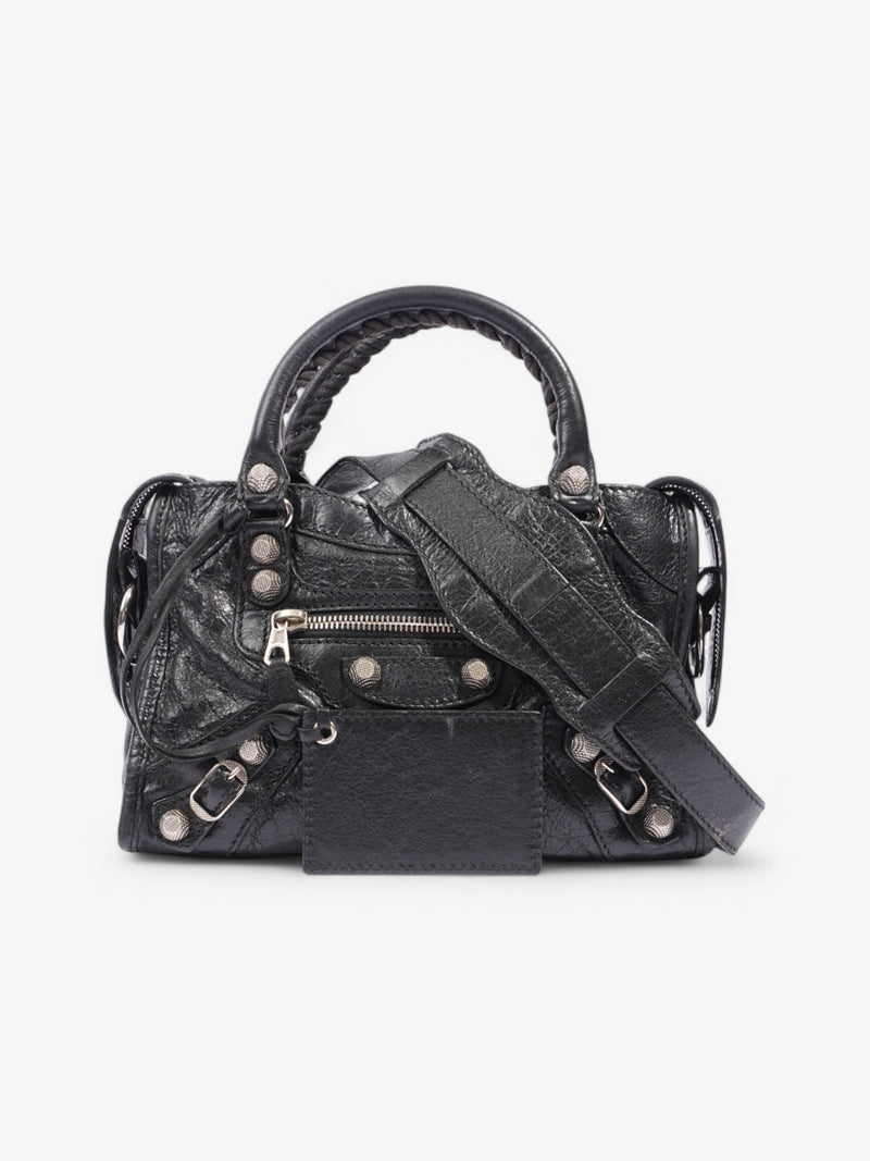  Balenciaga City Bag Black Leather Mini