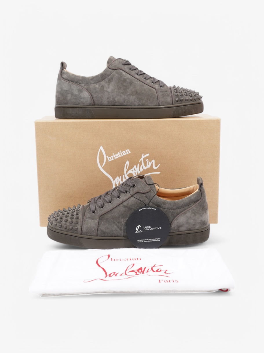Christian Louboutin Louis Junior Spikes Grey Suede EU 45 UK 11 Image 10