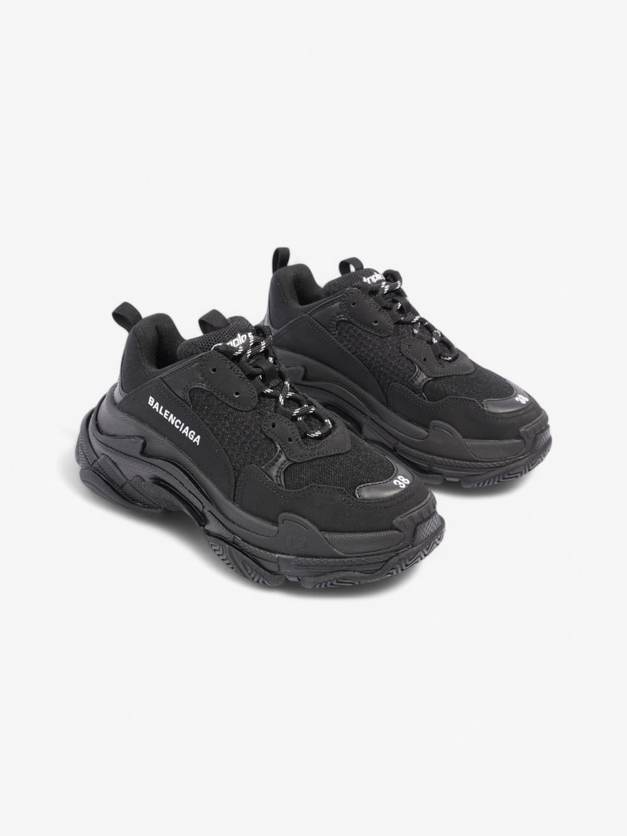 Balenciaga Triple S Black Mesh EU 38 UK 5 Image 2