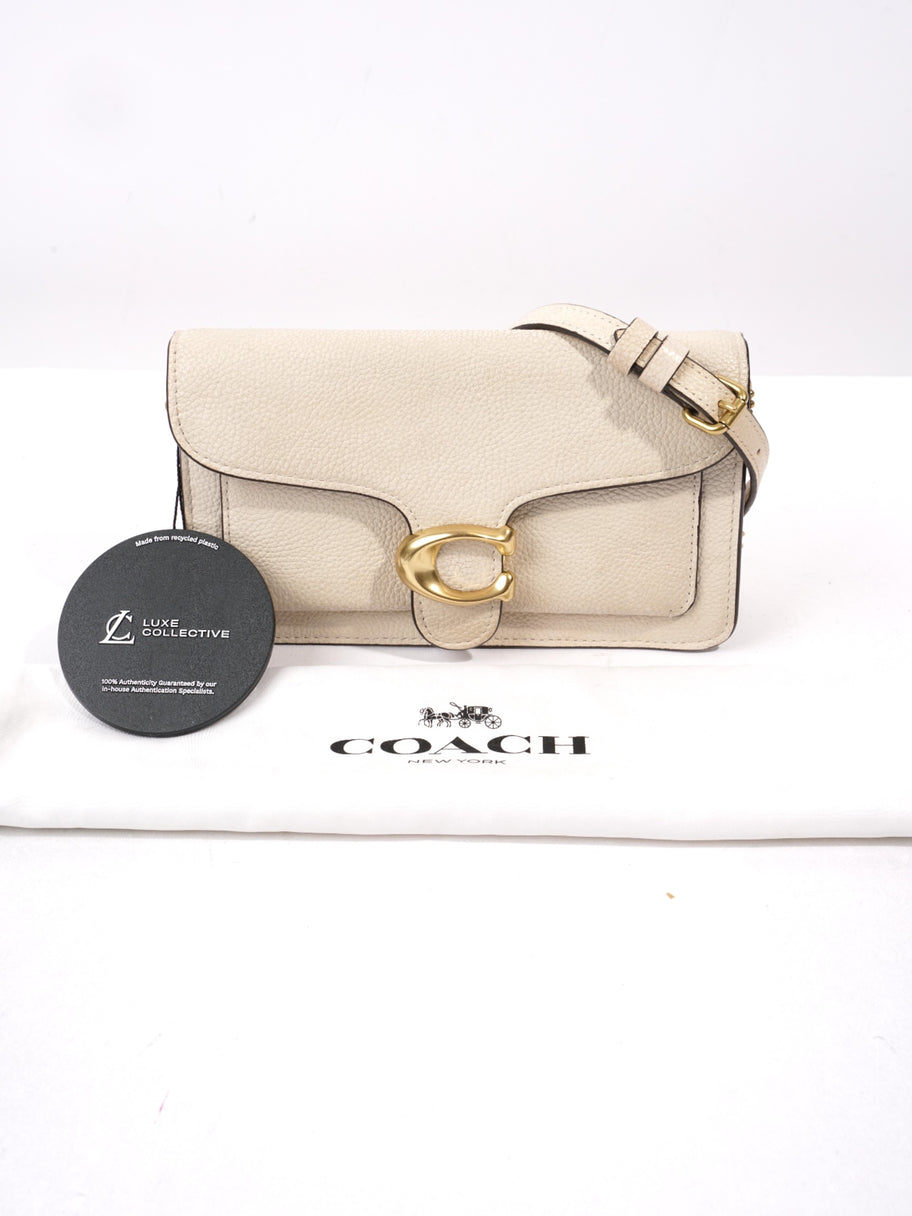Coach Tabby Chain Cream Grained Leather Image 10