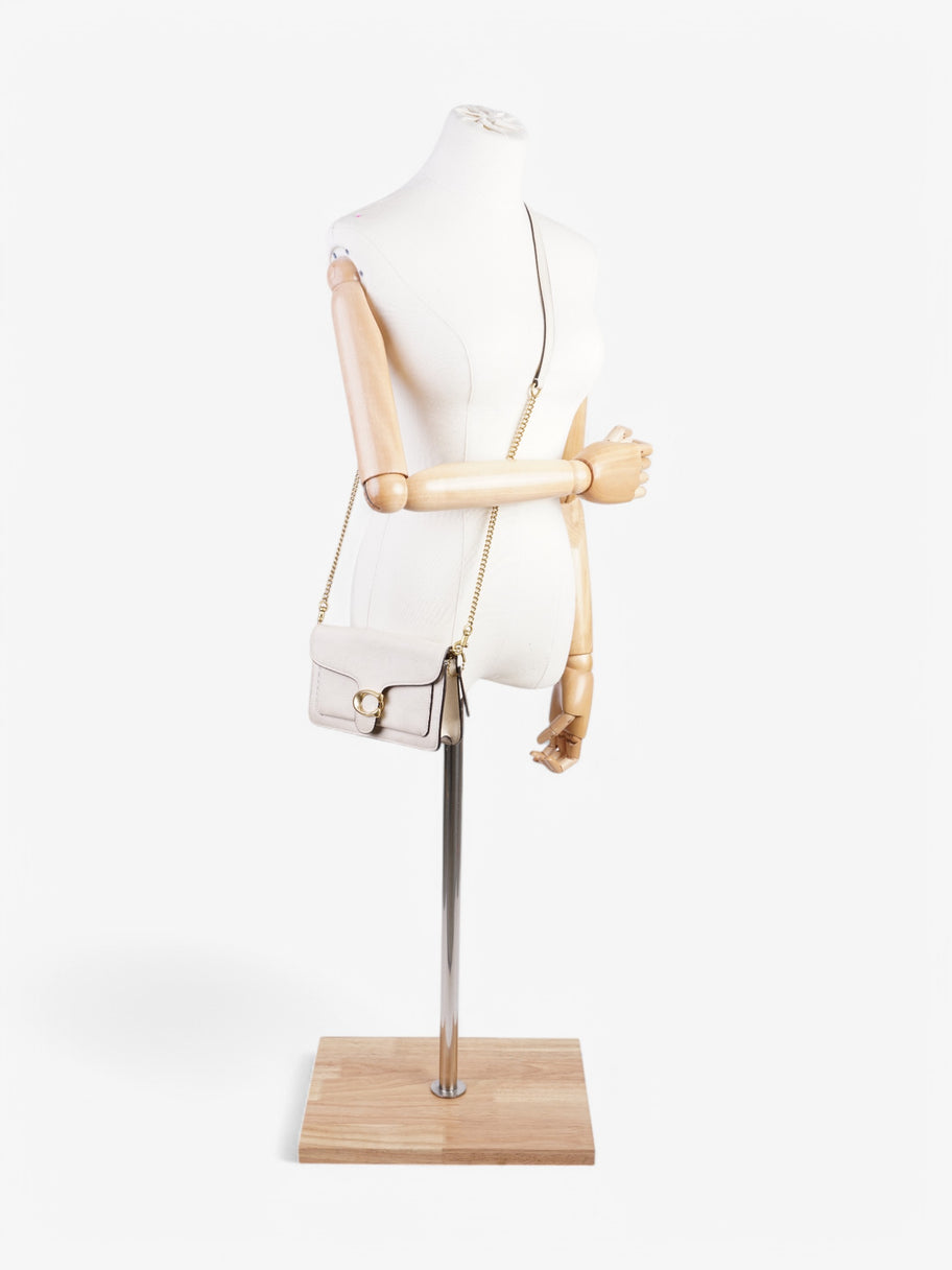 Coach Tabby Chain Cream Grained Leather Image 2