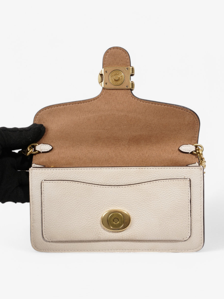 Coach Tabby Chain Cream Grained Leather Image 8