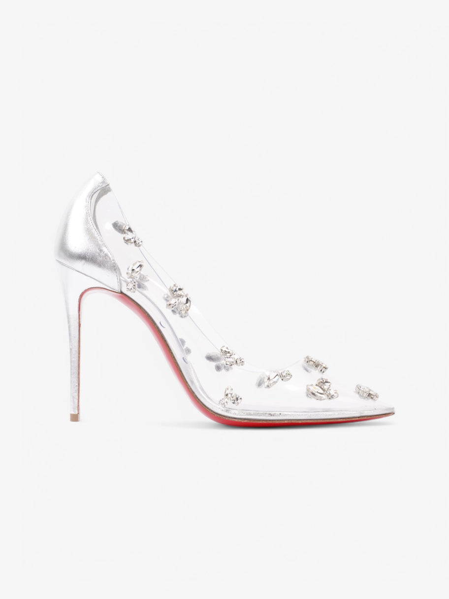 Christian Louboutin So Kate 100 Silver PVC EU 37 UK 4 Image 4